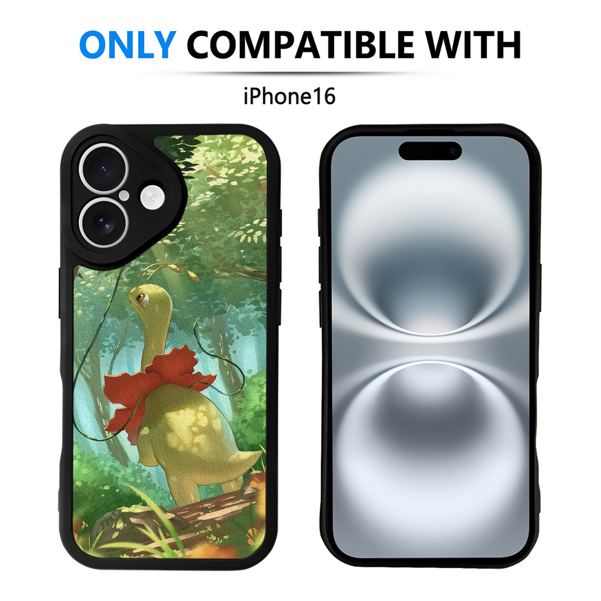 （画像用） ポケットモンスター Pokémon 【iPhone 16シリーズ対応】シリコンスマホケース（レザー調） 材質：シリコン